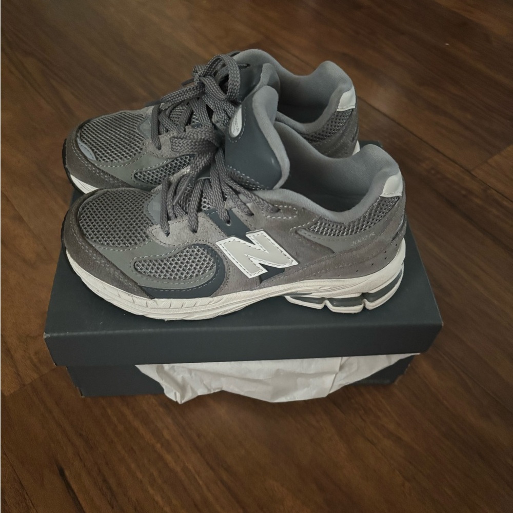 New Balance Charcoal and White Running Shoes
